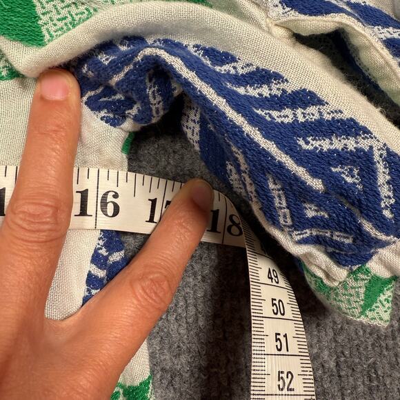 Anthropologie VERB Sz Small Sylvia Babydoll Top Embroidered Green Cotton Blend - Picture 10 of 10